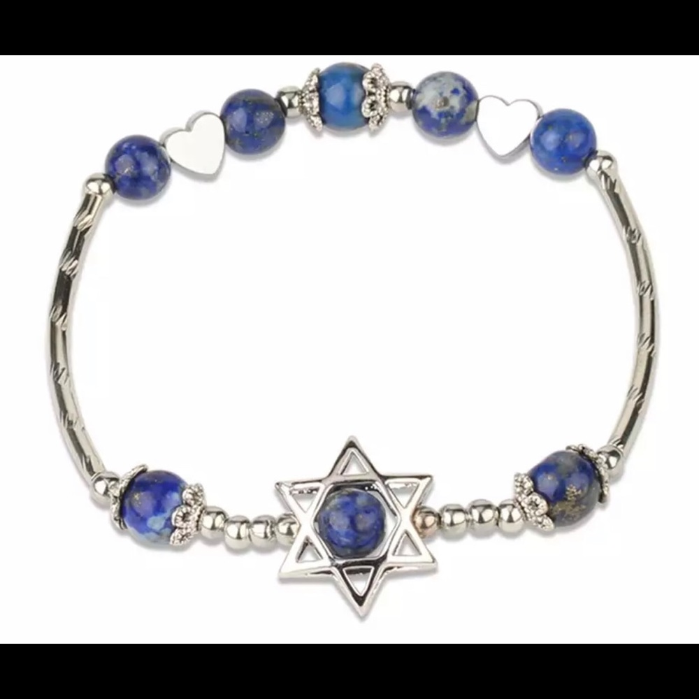 David star silver bracelet